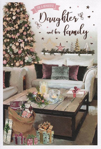 Picture of DAUGHTER & FAMILY CHRISTMAS CARD